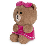 GUND Line Friends Choco Seated Plush Stuffed Animal Bear, Brown, 7"