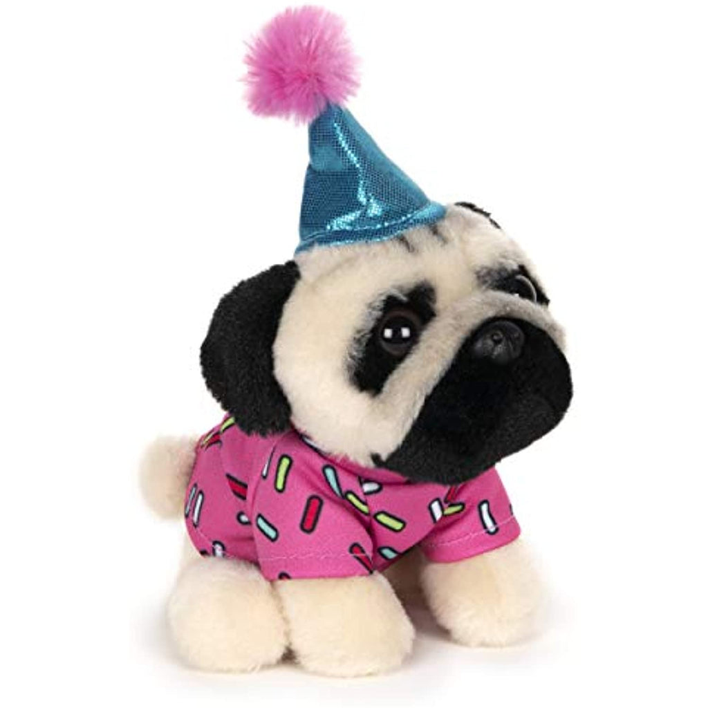 GUND Doug The Pug Birthday Dog Stuffed Animal Plush, 5"