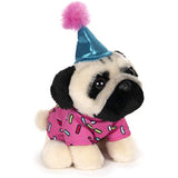 GUND Doug The Pug Birthday Dog Stuffed Animal Plush, 5"