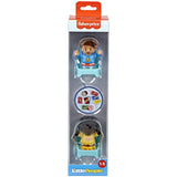 Fisher-Price Little People Card Game Figure Set - HHR45 ~ Includes 2 Little People Figures, 2 Chairs and a Table with Card Game and Cupcake Graphics