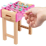 Barbie Mini Playset with Pet, Accessories and Working Foosball Table, Game Night Theme, Gift for 3 to 7 Year Olds