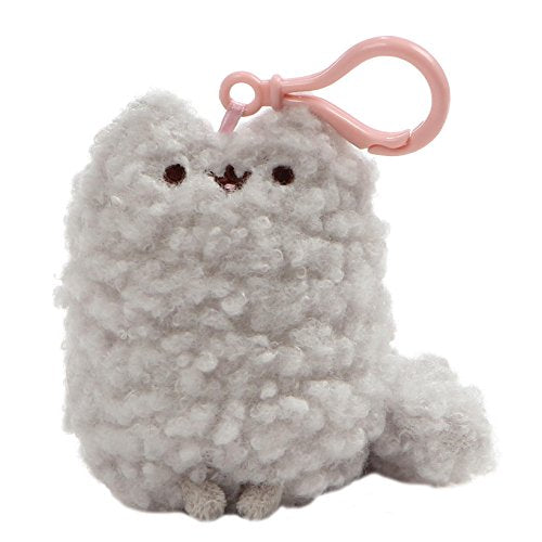 GUND Pusheen’s Little Sister Stormy Cat Plush Stuffed Animal Backpack Clip, Gray, 5"