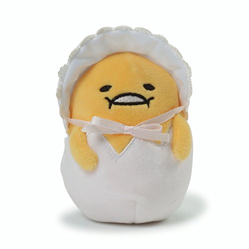 GUND Sanrio Gudetama The Lazy Egg Baby Stuffed Animal Plush, Yellow & White, 4.5"