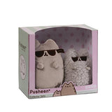 GUND Pusheen and Stormy Sunglasses Plush Stuffed Animals, Collector Set of 2, Gray