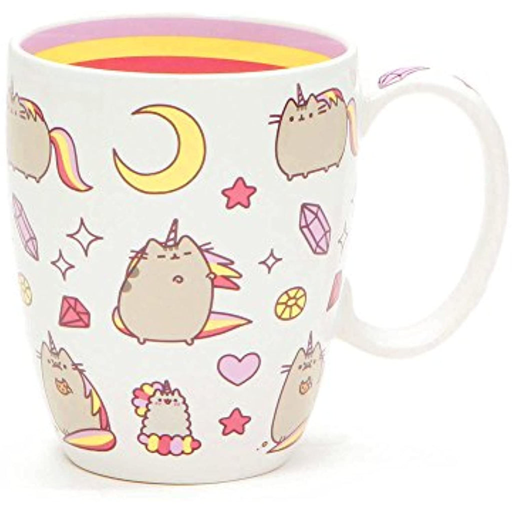 Magical Pusheen Mug and Pusheenicorn Backpack Clip Set