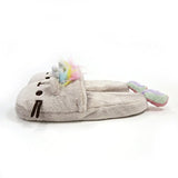 GUND Pusheenicorn Pusheen Plush Stuffed Unicorn Cat Slippers, Gray 12"