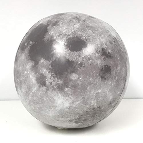 Jet Creations Moon Ball Inflates 12 inch Diameter Fun Summer Gift for Children or Adults Earth Natural Satellite Model Suitable for Science Teaching GTO-12MOON