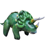Jet Creations 43 inch Triceratops Inflatable Air Stuffed Plush Dinosaur, Durable Self Standing, one of the best toys, party decorations and favors for kids and adults, 6 years and up, DI-TRI4