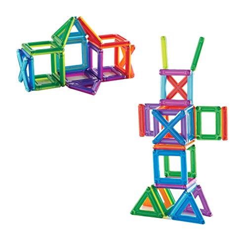 Guidecraft PowerClix Frame Magnetic Building Blocks Set - 26 Piece, Stem Educational Creative Construction Toy