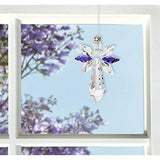 Woodstock Chimes CALRO Crystal Guardian Angel Suncatcher, Rose
