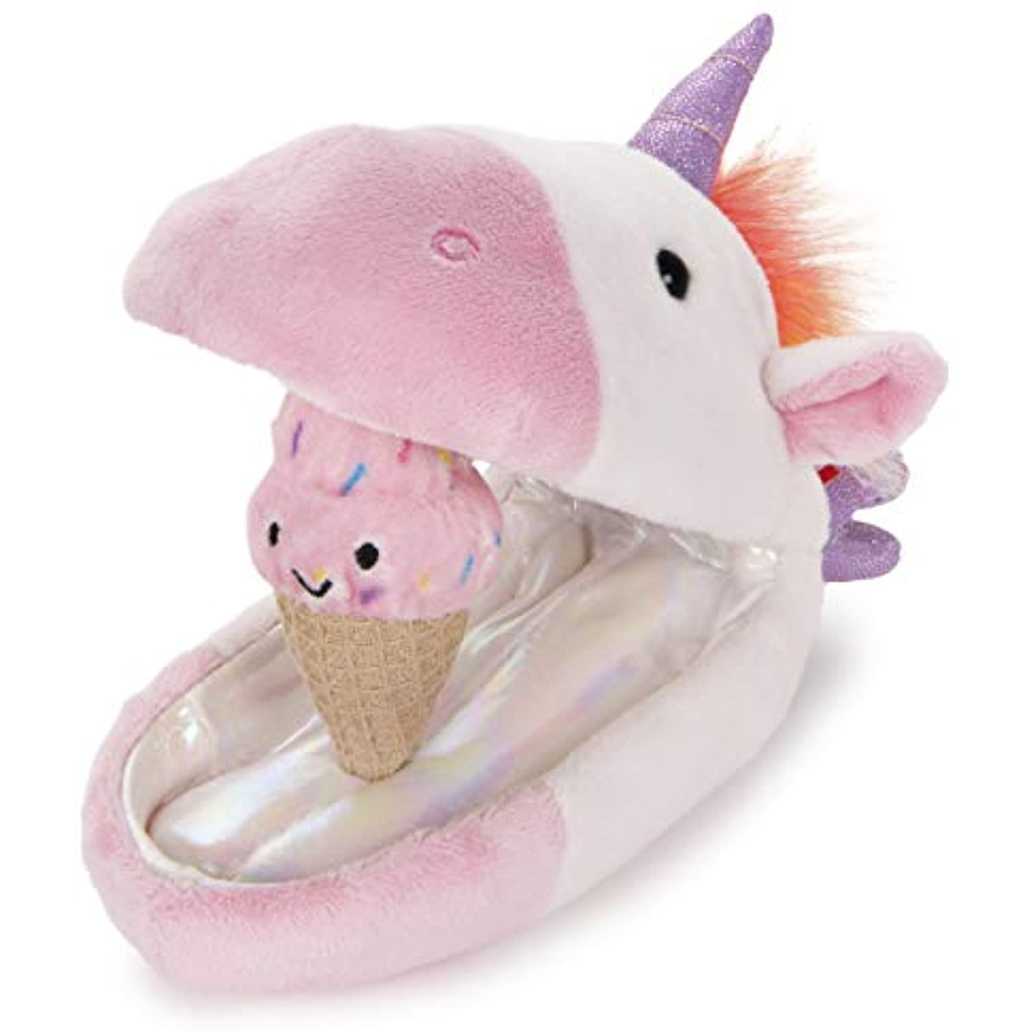 GUND Unicorn Plush Pod with Ice Cream Cone, 9.5"