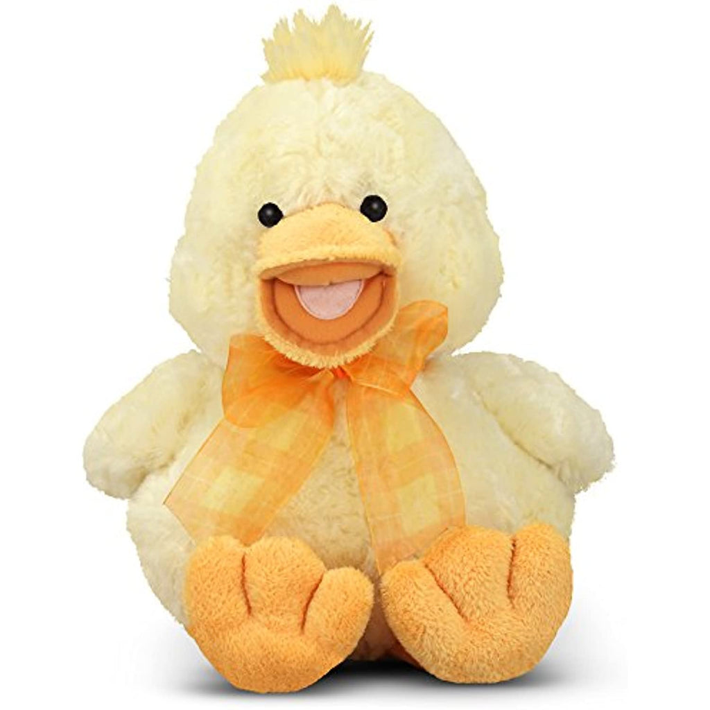 Melissa & Doug Thalacker Quacker Duck: ~8" Plush + Free Scratch Art Mini-Pad Bundle (75800)