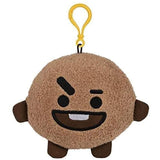 GUND LINE Friends BT21 SHOOKY Backpack Clip Plush, 4"