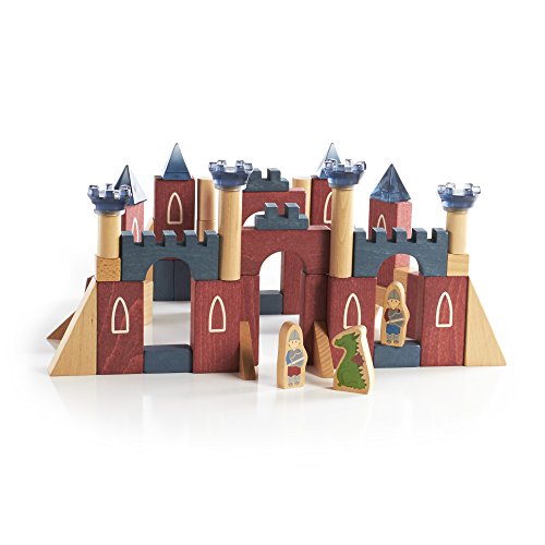 Guidecraft Medieval Castle Blocks Building Kit (Piece 61)