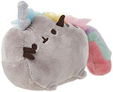 GUND Pusheenicorn Pusheen Unicorn Cat Plush Stuffed Animal Backpack Clip, Gray, 4.5"