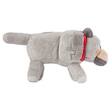 JINX Minecraft Wolf Plush Stuffed Toy, Gray, 15" Long