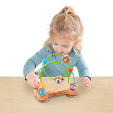 Melissa & Doug First Play Pets Wooden Bead Maze with Suction Cups For Babies and Toddlers