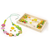 Melissa & Doug Wooden Bead Kit 2 Pack -- Butterfly & Flowers Craft Kit