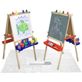 Melissa & Doug Deluxe Standing Easel & Companion Supply Set Bundle