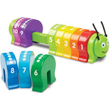 Melissa & Doug Counting Caterpillar Toy & 1 Scratch Art Mini-Pad Bundle (09274)