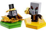 Minecraft Earth Boost Minis Undying Evoker & Snacking Rabbit Figures, Multicolor (GKT44)