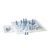 Melissa & Doug Wooden Chess and Pachisi - Blue