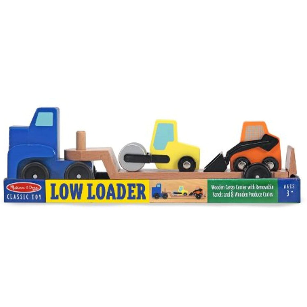 Melissa & Doug Wooden Low Loader & 1 Scratch Art Mini-Pad Bundle (04550)