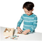 Melissa & Doug Wooden Jigsaw Puzzles Set: Vehicles and Construction & Pets Jigsaw Puzzles in a Box (Four Wooden Puzzles, Sturdy Wooden Storage Box, 12-Piece Puzzles)