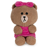 GUND Line Friends Choco Seated Plush Stuffed Animal Bear, Brown, 7"