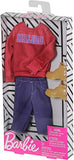 Barbie Clothes: 1 Outfit for Ken Doll Includes Malibu Sweatshirt, Long Shorts and Shoes, Gift for 3 to 8 Year Olds