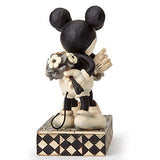 Disney Traditions by Jim Shore Black & White Mickey & Minnie Mouse Stone Resin Figurine, 6