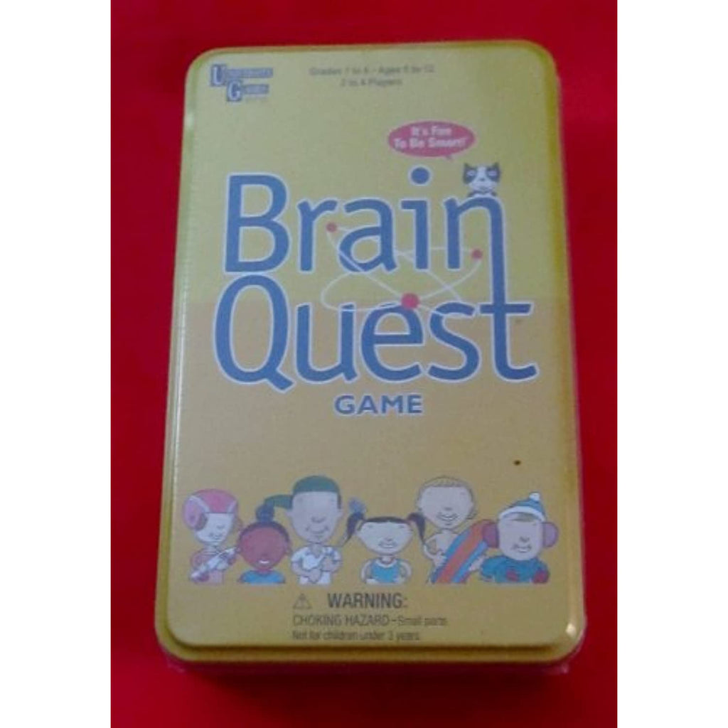 Brain Box Brain Quest Travel Card Game by University Games | Fun, Educational, Challenging Learning Game in Travel Tin | For Ages 8 Years and Up