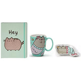 Enesco Pusheen Mermaid Mug bundle with Hey Journal and Mermaid Tray