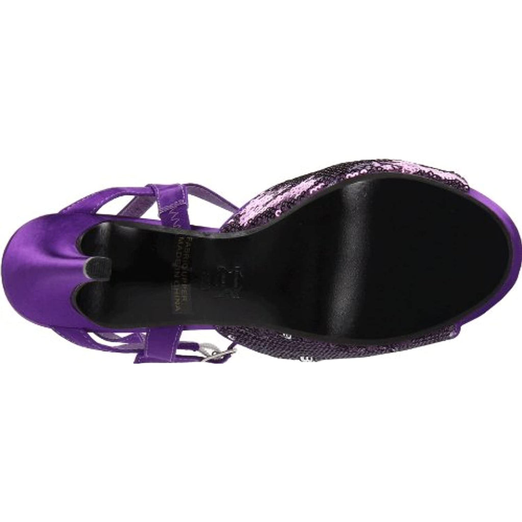 Touch Ups Women's Bev Platform Pump,Purple Sequins,8 M US
