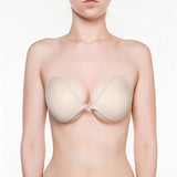 NuBra Super Padded Strapless Silicone Adhesive Bra + Cleanser Authentic Bragel (Tan, AA)