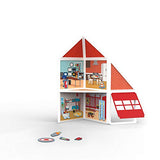 Melissa & Doug Magnetivity Magnetic Tiles Building Play Set – Fire Station with Fire Truck Vehicle (74 Pieces, STEM Toy)