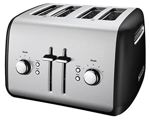 KitchenAid KMT4115OB Toaster with Manual High-Lift Lever, Onyx Black