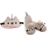 GUND Magical Kitties Pusheenicorn Sleep Mask Bundle with Pusheenicorn Slippers
