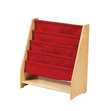 Guidecraft Canvas Sling Bookshelf - Book Display Rack, Storage - Kids Furniture