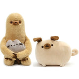 GUND Pusheen Plushes Bundle Set of 2, Sloth and Pugsheen
