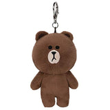 GUND LINE Friends Brown Bear Backpack Clip Plush Stuffed Animal, 5"