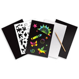 Melissa & Doug Rainbow: Scratch Art 4-Sheet Pack & 1 Scratch Art Mini-Pad Bundle (05801)