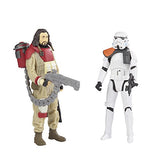 Star Wars B7260AS0 Rogue One Baze Malbus VS. Imperial Stormtrooper, 3.75-Inches
