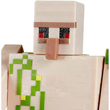 Minecraft 2-Pack Iron Golem & Steve 3.25" Scale Video Game Authentic Action Figure with Accessory and Craft-a-Block