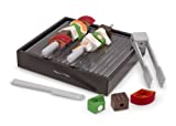 Melissa & Doug Wooden Grill Slice and Sort Play Set (18 pcs)