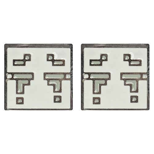 JINX Minecraft Video Game Ghast Enamel Stud Earrings