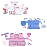 Melissa & Doug Role Play Costume Bundle: Chef, Hair Stylist, and Veterinarian