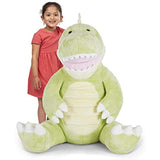 Melissa & Doug Gentle Jumbo Dinosaur Giant Stuffed Plush Animal (Sits Nearly 3 Feet Tall)