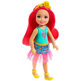 Barbie Dreamtopia Chelsea Sprite Doll, 7-inch, with Pink Hair Wearing Fashion and Accessories, Multi (GJJ97)