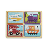 Melissa & Doug Natural Play Wooden Puzzle: Ready, Set, Go